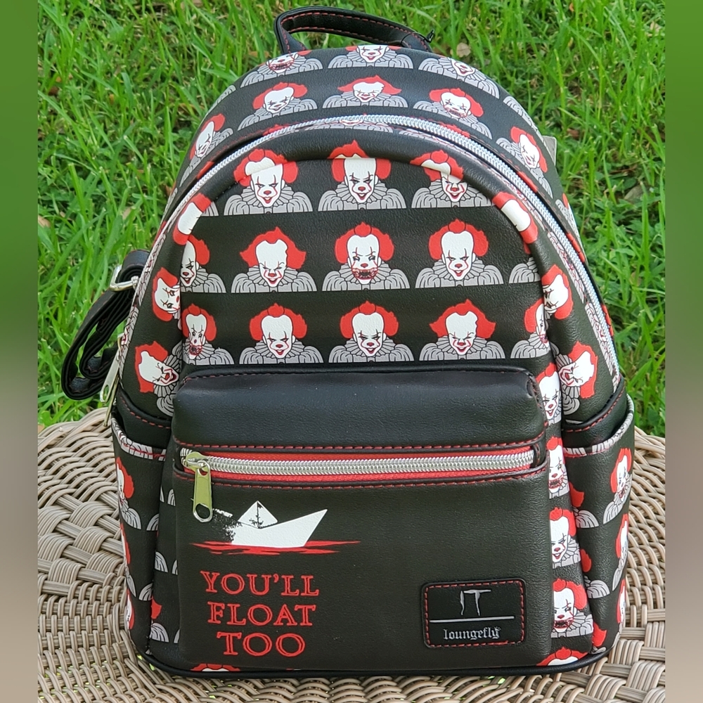 New Loungefly It Floats Pennywise Mini Backpack, NWT, RARE
